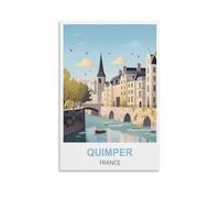 Puzzles pour Adultes, Quimper France, Puzzles pour Adultes 1000 pièces, Jeu de Puzzle Familial, Cadeau d'anniversaire, 38 x 26 cm