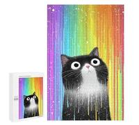 Puzzles pour Adultes Rainbow Cat Poster Puzzles pour Adolescents : Améliorent La Mémoire. Chaque Pièce Est Unique - Jouets Et Jeux Éducatifs 1000 PCS