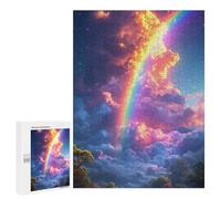 Puzzles pour Adultes Rainbow Clouds Sky Scene Puzzles pour Adultes : Anti-Stress, Difficile Et Stimulant, pour des Soirées Jeux en Famille 500 PCS
