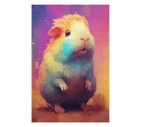 Puzzles pour Adultes Rainbow Guinea Pig Artwork Puzzle pour Adultes - Jeu Anti-Stress - Décoration Murale - Cadeau Stimulant 75x50cm/1000pcs
