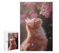 Puzzles pour Adultes Rainy Day Kitten-20 Puzzles pour Adolescents Cadeau d'anniversaire Stimule Le Cerveau Jeu Stimulant Cadeaux 1000 PCS