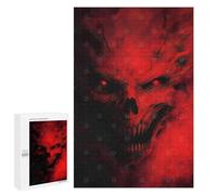 Puzzles pour Adultes Red Demon with Glowing Eyes Puzzles pour Adultes, Jouet, Décoration Murale, Décoration Intérieure, Idéal comme Cadeau 1000 PCS