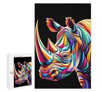 Puzzles pour Adultes Rhino WPAP Pop Art Puzzle pour Adultes, Jeu Familial, Défi Difficile, Cadeaux pour Les Amis Et La Famille 1000 PCS