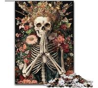 Puzzles pour Adultes Roi Squelette 1000 pièces, Jeux éducatifs, décoration d'intérieur, à Offrir en Cadeau à Toute la Famille (26x38cm)