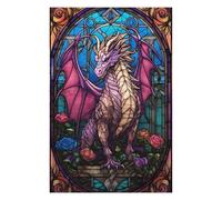 Puzzles pour Adultes Rouge Aetheria Pink Dragon Puzzles pour Adultes Jeu Manuel Cadeau d'anniversaire Cadeau d'anniversaire, Cadeaux, 75x50cm/1000pcs