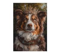 Puzzles pour Adultes Royal Dog Collar with Crown Puzzles pour Adolescents, Jouets Anti-Stress, Décoration Murale, Cadeaux Uniques pour Anniversaire Et Noël 1000pcs(38x26cm) S