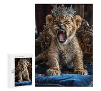 Puzzles pour Adultes Royal Lion Cub Throne Puzzles pour Adolescents Cadeau d'anniversaire Stimule Le Cerveau Jeu Stimulant Cadeaux 300 PCS