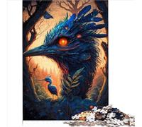 Puzzles pour Adultes Royaume enchanté Autruche 1000 pièces Puzzles pour Adultes Puzzle en Bois pour Adultes et Enfants Puzzle éducatif 1000 pièces (50x75 cm)