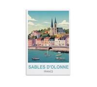 Puzzles pour Adultes, Sables d'Olonne France Posters Jeu éducatif Puzzle Convient pour la décompression et la décoration Murale 38x26cm