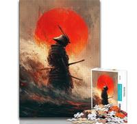 Puzzles pour Adultes samouraï Japonais 1 000 pièces Cadeaux pour Adolescents Jeu éducatif défi Jouet pour Femmes et Hommes 38x26cm