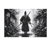Puzzles pour Adultes Samurai Uchiha Sword Puzzles pour Adultes, Jouet, Décoration Murale, Cadeaux pour Femmes, Idéal comme Cadeau 1000pcs(75x50cm)