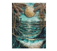 Puzzles pour Adultes Secret Paradise Beach Puzzle pour Adultes Jeux Relaxants Course De Vitesse Manuelle Cadeau d'anniversaire, Cadeaux, 52x38cm/1000pcs