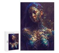 Puzzles pour Adultes Shattered Beauty Digital Art Puzzles pour Adolescents, Jouets Anti-Stress, Décoration Murale, Cadeaux Uniques pour Anniversaire Et Noël 300 PCS