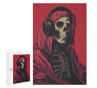 Puzzles pour Adultes Skeleton Music Puzzles pour Adultes - Jeux De Détente - Défi Difficile À Relever 1000 PCS