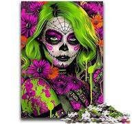 Puzzles pour Adultes Skullgirls Aidez Le Cerveau à exercer des Jouets addictifs pour cultiver la Patience Convient aux Couples 26x38cm