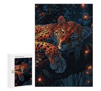 Puzzles pour Adultes Sleeping Leopard in Jungle Puzzle pour Adultes - Décoration Murale - Idéal comme Cadeau 300 PCS