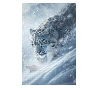 Puzzles pour Adultes Snow Leopard Lurking Puzzles pour Adultes Jeu Manuel Cadeau d'anniversaire Cadeau d'anniversaire, Cadeaux, 75x50cm/1000pcs