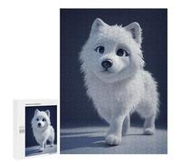Puzzles pour Adultes Snowy Arctic Wolf Pup Puzzle pour Adultes - Jouets Anti-Stress - Une Œuvre d'art - Difficile Et Stimulant 500 PCS
