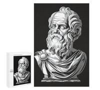 Puzzles pour Adultes Socrates Philosopher Bust Puzzle pour Adultes - Jouets Anti-Stress - Une Œuvre d'art - Difficile Et Stimulant 1000 PCS