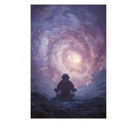 Puzzles pour Adultes Space Astronaut Meditation Puzzles pour Adolescents, Jouets Anti-Stress, Décoration Murale, Cadeaux Uniques pour Anniversaire Et Noël 1000pcs(75x50cm)