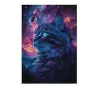 Puzzles pour Adultes Space Cat Galaxy Puzzle pour Adultes - Jeu Manuel - Améliore La Mémoire - Cadeaux d'anniversaire Et Cadeaux Uniques 38x26cm/1000pcs