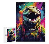 Puzzles pour Adultes Space Dinosaur Adventure -5 Puzzles pour Adolescents : Améliorent La Mémoire. Chaque Pièce Est Unique - Jouets Et Jeux Éducatifs 500 PCS