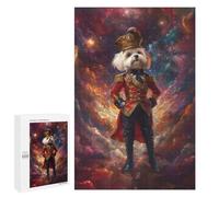 Puzzles pour Adultes Space Dog in Uniform Cosmic Nutcracker Maltese Dog Puzzles pour Adultes - Décoration Murale - Cadeaux Souvenirs pour Vos Proches 1000 PCS