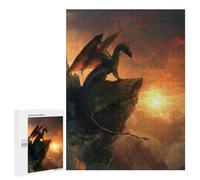 Puzzles pour Adultes Space Dragon on A Cliff Puzzles pour Adultes, Jouet, Décoration Murale, Décoration Intérieure, Idéal comme Cadeau 500 PCS