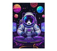 Puzzles pour Adultes Space Panda DJ Puzzle pour Adultes - Jeu Manuel - Améliore La Mémoire - Cadeaux d'anniversaire Et Cadeaux Uniques 38x26cm/1000pcs