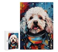 Puzzles pour Adultes Space Poodle Adventure -1 Puzzle pour Adolescents Améliore La Mémoire Difficile Et Stimulant Idéal comme Cadeau 300 PCS