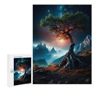 Puzzles pour Adultes Space Tree Puzzles pour Adolescents, Jouets Anti-Stress, Décoration Murale, Cadeaux Uniques pour Anniversaire Et Noël 500 PCS