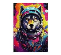 Puzzles pour Adultes Space Wolf Adventure Gear Puzzle pour Adultes - Jeu Manuel - Cadeau De Décoration Idéal pour Les Amis Et La Famille