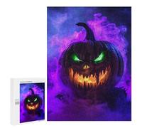 Puzzles pour Adultes Spooky Halloween Pumpkin Puzzles pour Adolescents : Améliorent La Mémoire. Chaque Pièce Est Unique - Jouets Et Jeux Éducatifs 500 PCS