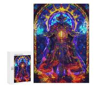 Puzzles pour Adultes Stained Glass Mage Puzzles pour Adultes - Décoration Murale - Cadeaux Souvenirs pour Vos Proches 300 PCS
