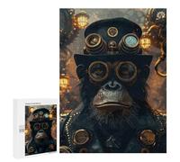 Puzzles pour Adultes Steampunk Animale Ape Puzzle pour Adultes - Jouets Anti-Stress - Une Œuvre d'art - Difficile Et Stimulant 500 PCS