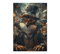 Puzzles pour Adultes Steampunk Penguin Animal Puzzles pour Adultes : Jeux Relaxants, Défis Difficiles, Cadeaux d'anniversaire Et Cadeaux Uniques 38x26cm/1000pcs