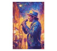 Puzzles pour Adultes Street Singer Puzzle pour Adultes - Jeu Manuel - Améliore La Mémoire - Cadeaux d'anniversaire Et Cadeaux Uniques 75x50cm/1000pcs