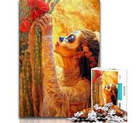 Puzzles pour Adultes Style Mexicain 1 000 pièces Motif tête de Mort Jouet éducatif et décompressant idéal pour Un Anniversaire ou comme Cadeau (50x75cm)