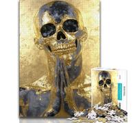 Puzzles pour Adultes, Style Mexicain, tête de Mort, 1 000 pièces, pour Adultes, Anti-Stress, Vacances, Tuer Le Temps, décoration d'intérieur (Taille 38x26cm)
