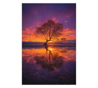 Puzzles pour Adultes Sunset Reflections Nature's Artistry Puzzle pour Adultes - Jeu Manuel pour Améliorer La Mémoire - Cadeaux Uniques pour Un Anniversaire Ou Noël