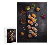 Puzzles pour Adultes Sushi Set with Wasabi and Ginger Puzzles Anti-Stress pour Adultes - Décoration Parfaite - Difficile Et Stimulant 500 PCS