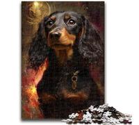 Puzzles pour Adultes Teckel pour 14 Ans et Plus Difficile à compléter mais Amusant et Humoristique Superbes Cadeaux et Jouets 26x38cm