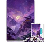 Puzzles pour Adultes Temples Japonais 1000 pièces Difficile à réaliser, mais Amusant et Humoristique Cadeau d'anniversaire, décoration Murale (75x50cm)