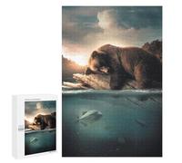 Puzzles pour Adultes The Floating Bear Puzzle pour Adultes - Jouets Anti-Stress - Une Œuvre d'art - Difficile Et Stimulant 1000 PCS