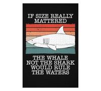 Puzzles pour Adultes The Whale Not The Shark Puzzle pour Adultes À Monter Soi-même, Jouet, Cadeau d'anniversaire, Super Cadeau pour Les Gamers 75x50cm/1000pcs