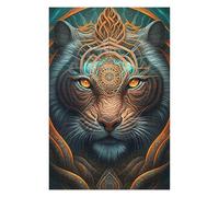 Puzzles pour Adultes Tiger Mystical Beings Puzzle pour Adultes - Jeu Manuel - Améliore La Mémoire - Cadeaux d'anniversaire Et Cadeaux Uniques 75x50cm/1000pcs