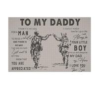 Puzzles pour Adultes to My Daddy Gift from Son Puzzle pour Adultes, Jouet, Décoration Murale, Cadeau d'anniversaire Amusant Et Humoristique, Cadeaux, 1000pcs(75x50cm)