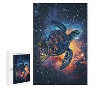 Puzzles pour Adultes Turtle Silhouette Galaxy Puzzle pour Adultes - Décoration Murale - Idéal comme Cadeau 1000 PCS