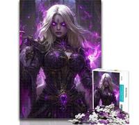 Puzzles pour Adultes Une Femme Sombre, 1 000 pièces, pour Adultes, Jeux de Famille, Cadeaux d'anniversaire Défi Haute difficulté, 26x38cm