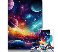Puzzles pour Adultes Univers coloré 1000 pièces pour Adolescents idée Cadeau d'anniversaire pour Adultes Jeu Familial et Passe-Temps (26x38cm)